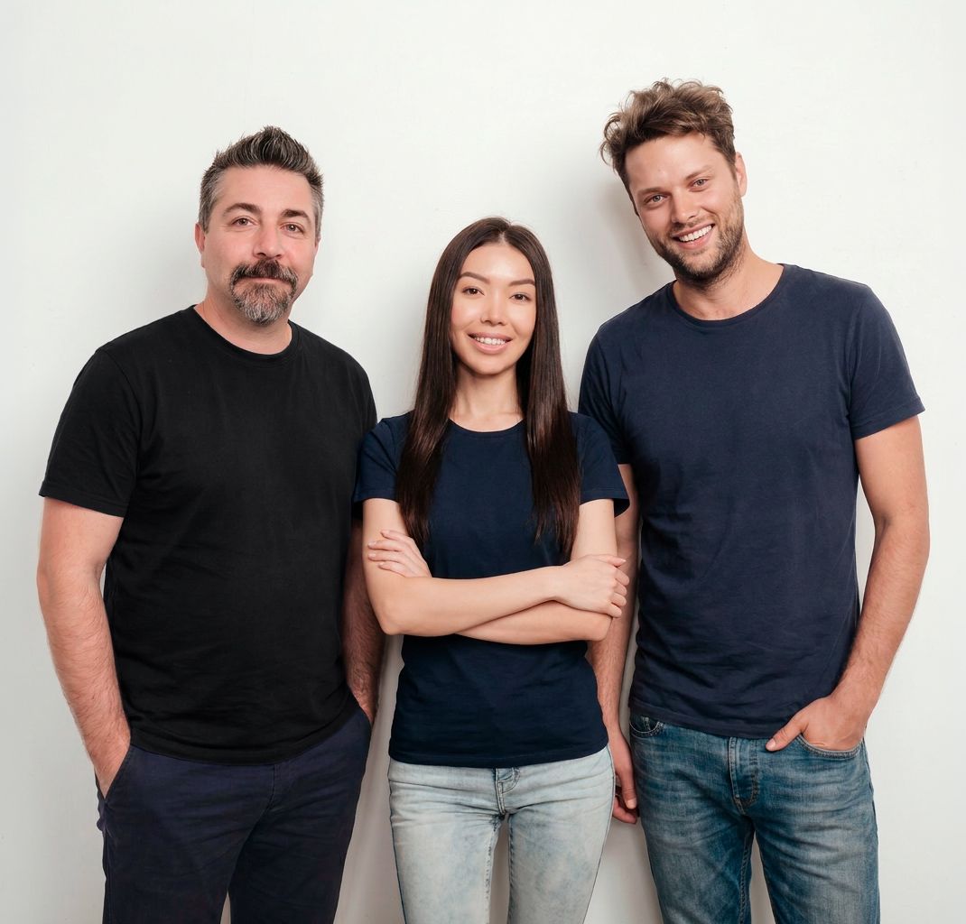 The TradieWebsiteHQ team: Morice Kastoun, Thuy Tran and Jackson Wilson
